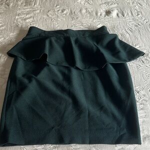 Zara Forest Green Pencil Skirt
